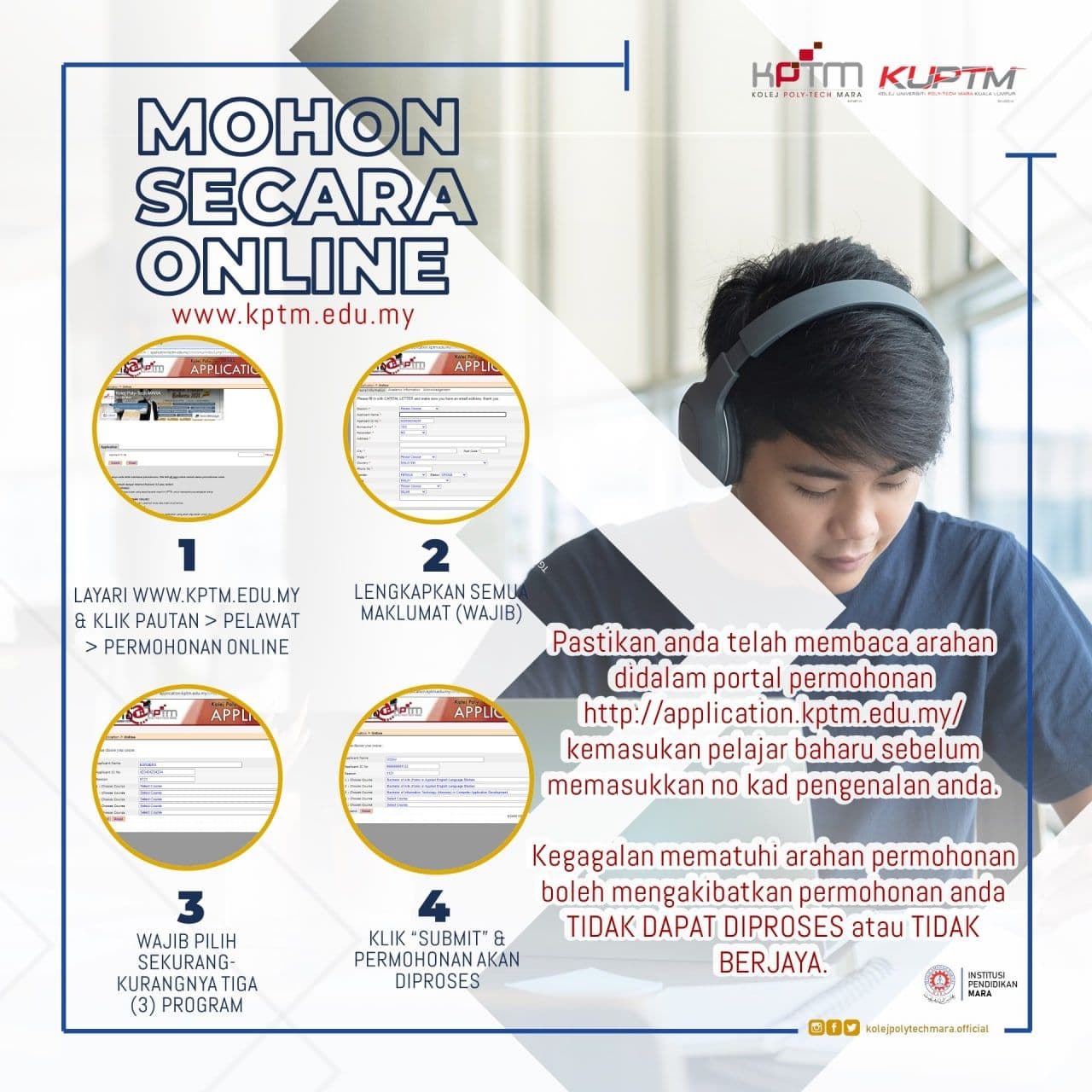 2 Mohon Secara Online